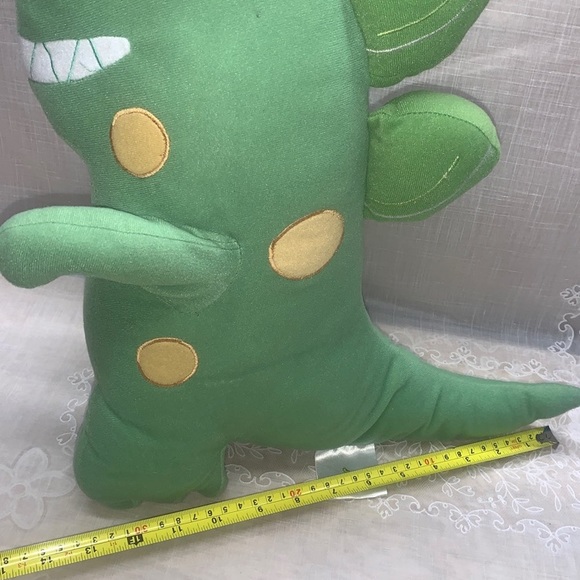 2010 Jumping Beans 12"-17" Dino-Roar T-Rex & Stegosaurus plush plillows - Picture 3 of 11